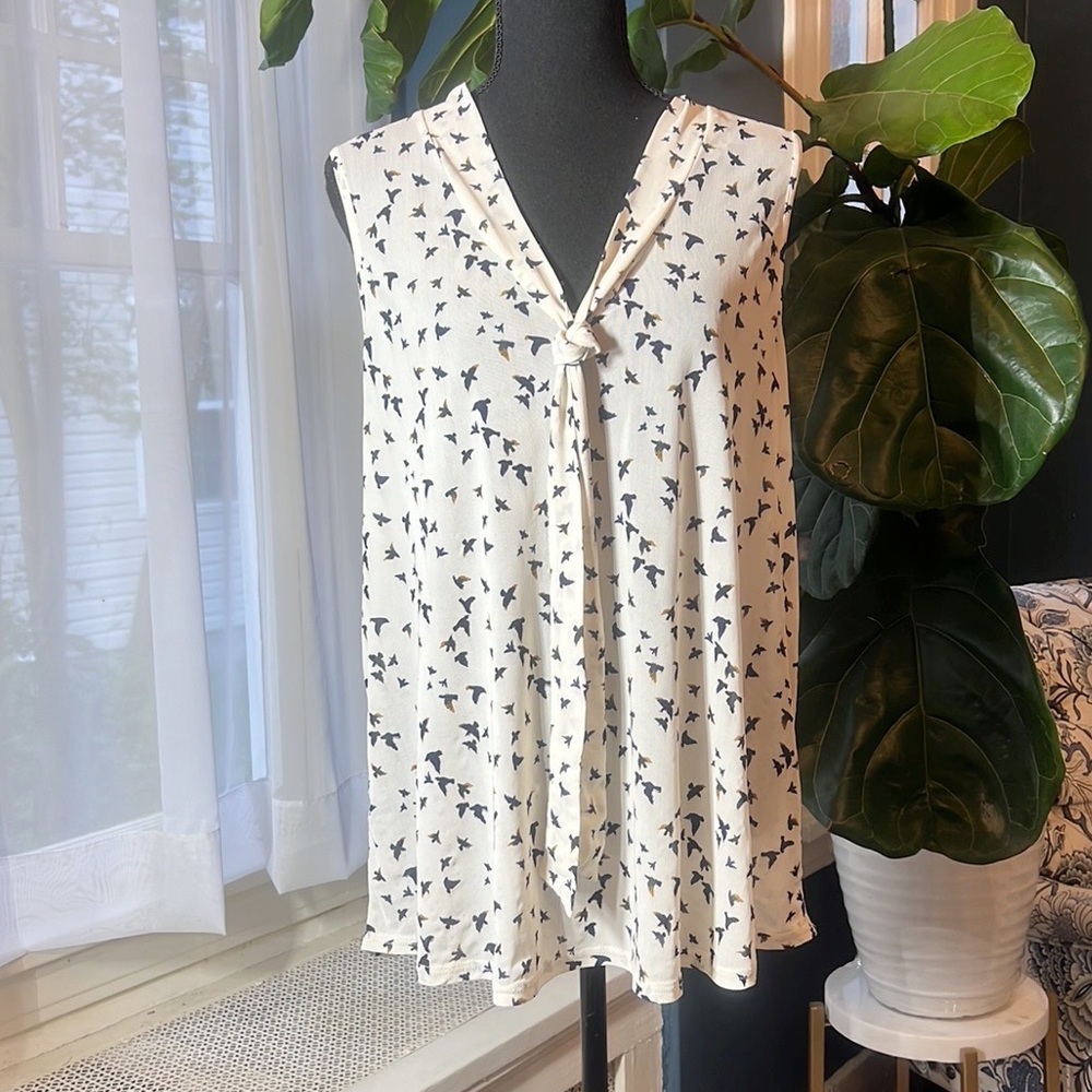 Ember Tunic Style Semi-Sheer Blouse, Large